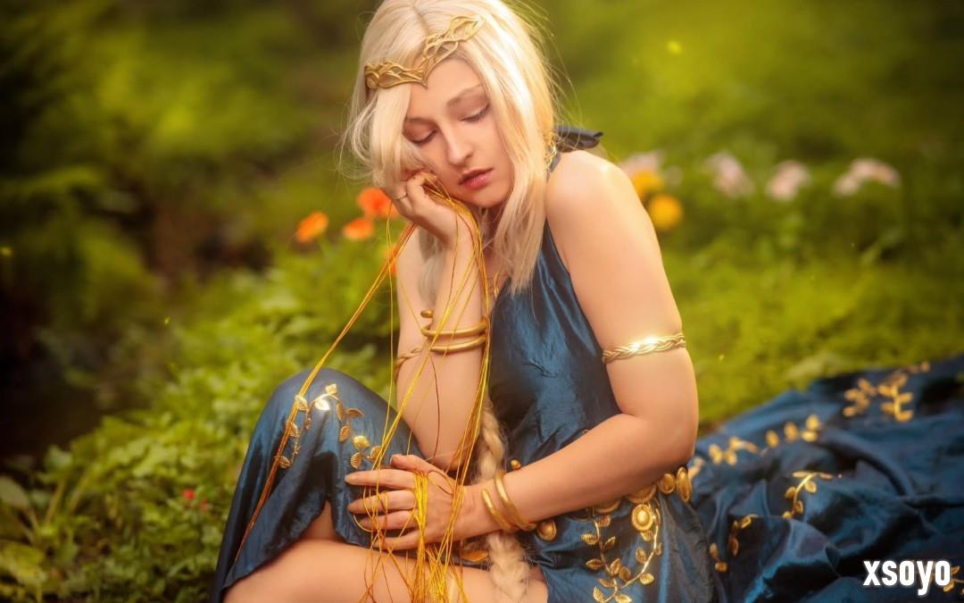 壁纸级《艾尔登法环》玛丽卡COS照 薄纱难掩曼妙曲线