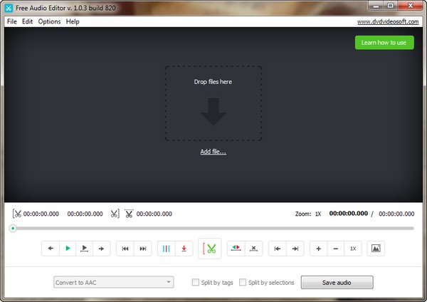DVDVideosoft Free Audio Editor