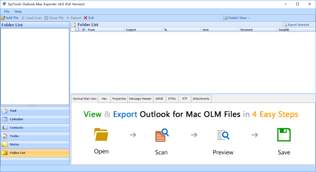 SysTools Outlook Mac ExporterV6.0