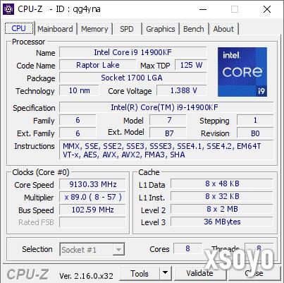 i9-14900KF超频至9.13GHz新世界记录：来自中国大神