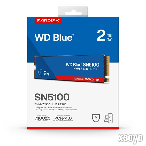 闪迪推出WD蓝盘SN5100 SSD：宣称性能提升30%、价格高了超20%
