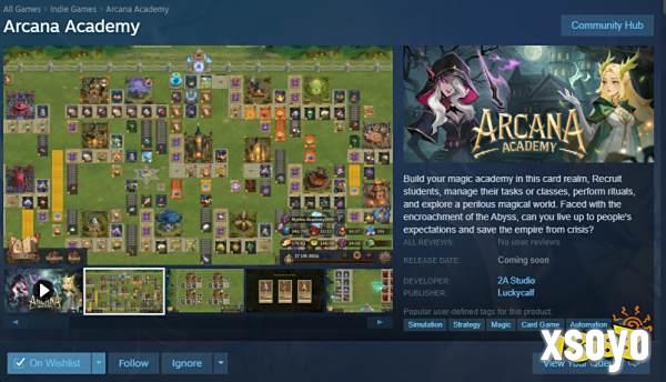 卡牌模拟经营新游《Arcana Academy》新PV公开 | Demo即将推出