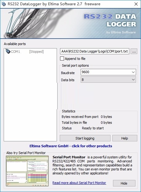 RS232 Data LoggerV2.7