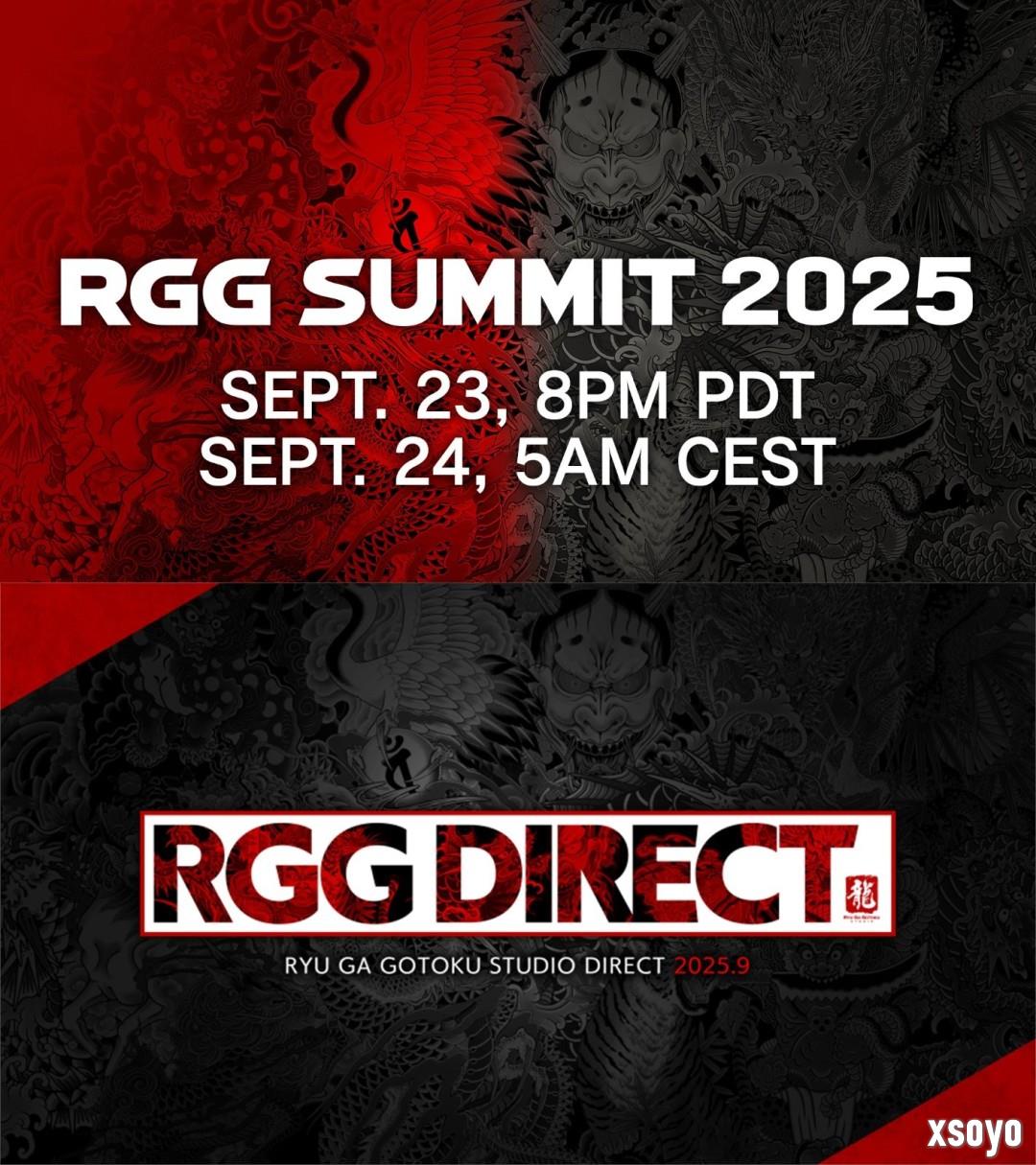如龙工作室：RGG发布会将于9月24日举行！