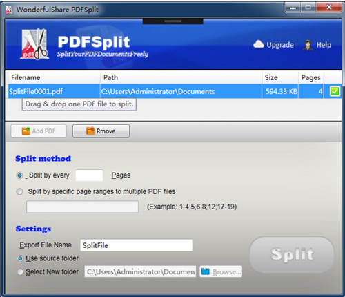 Wonderfulshare PDF SplitV3.1.1