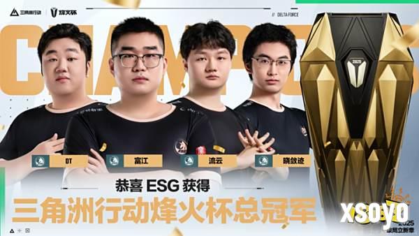 【烽火杯】为冠军喝彩！ESG战队夺得2025三角洲行动烽火杯总冠军！