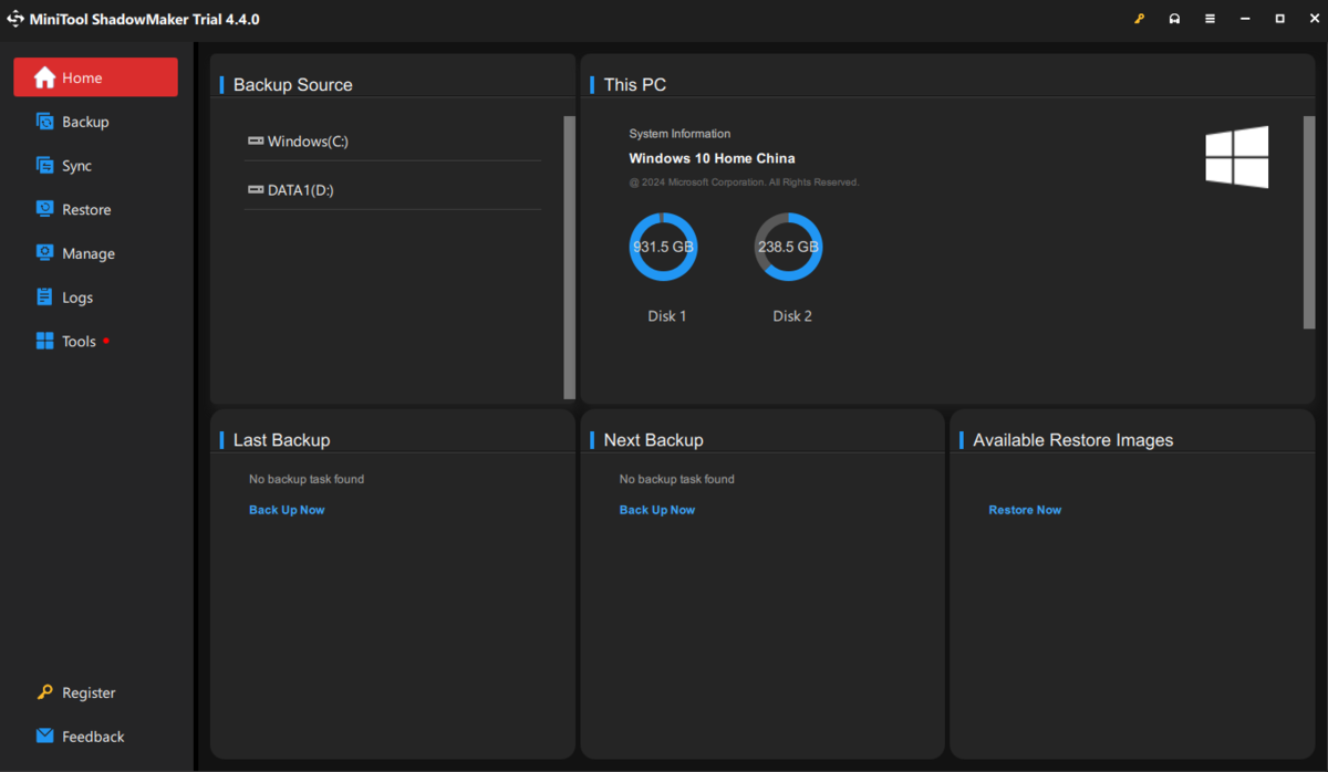 MiniTool ShadowMaker64位4.4.0.0