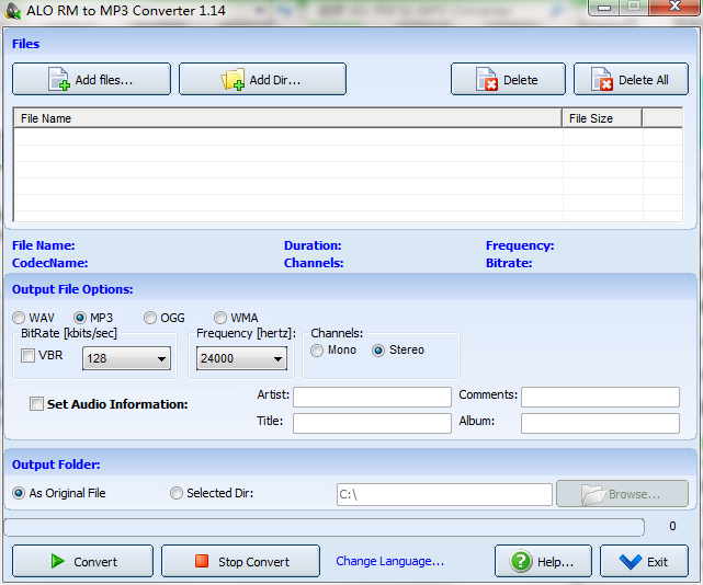 Alo RM to MP3 Converter1.14