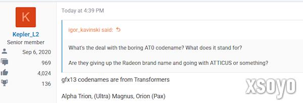 AMD RDNA5进入变形金刚的世界：代号钛师傅、通天晓、擎天柱