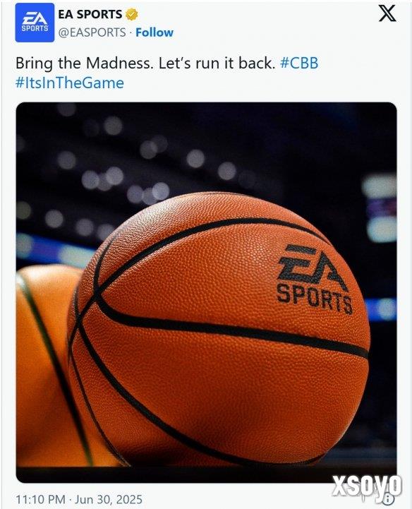 重启无望了!曝《EA Sports大学篮球》项目已被终止