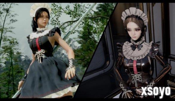 《明末》亚莉莎女仆MOD:茶具暗器匣+裙摆防刃图层
