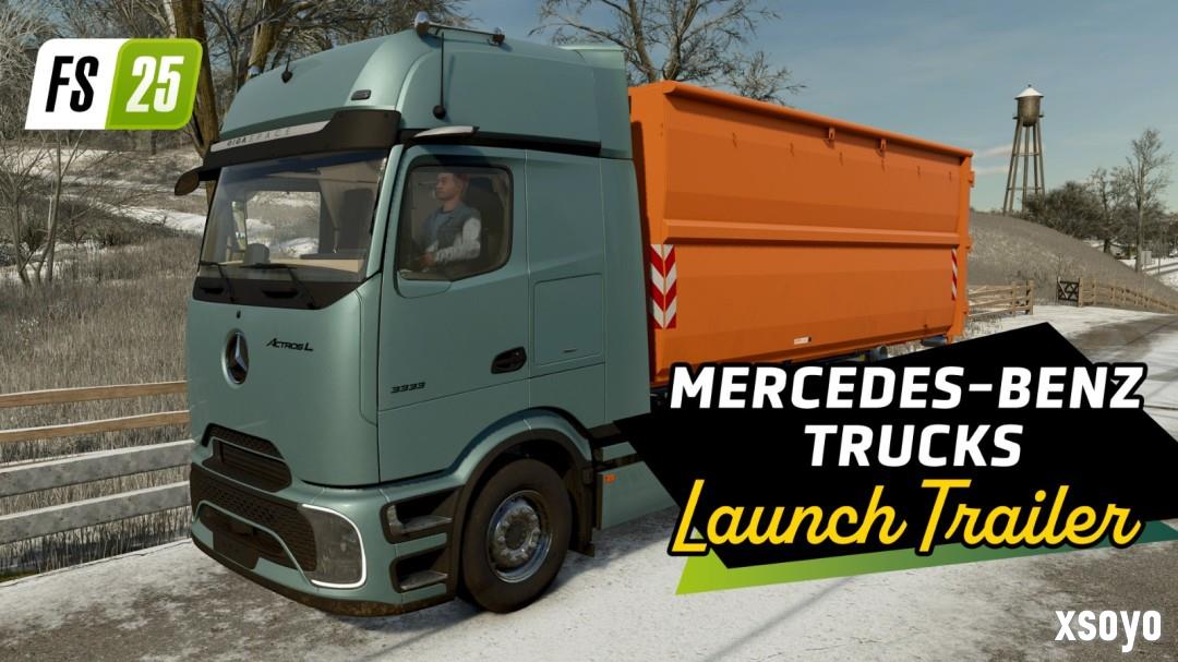 《Farming Simulator 25》 内容扩展包“Mercedes-Benz “发布