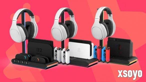 iMP发布Switch 2多功能充电底座：集成LED与卡带存储