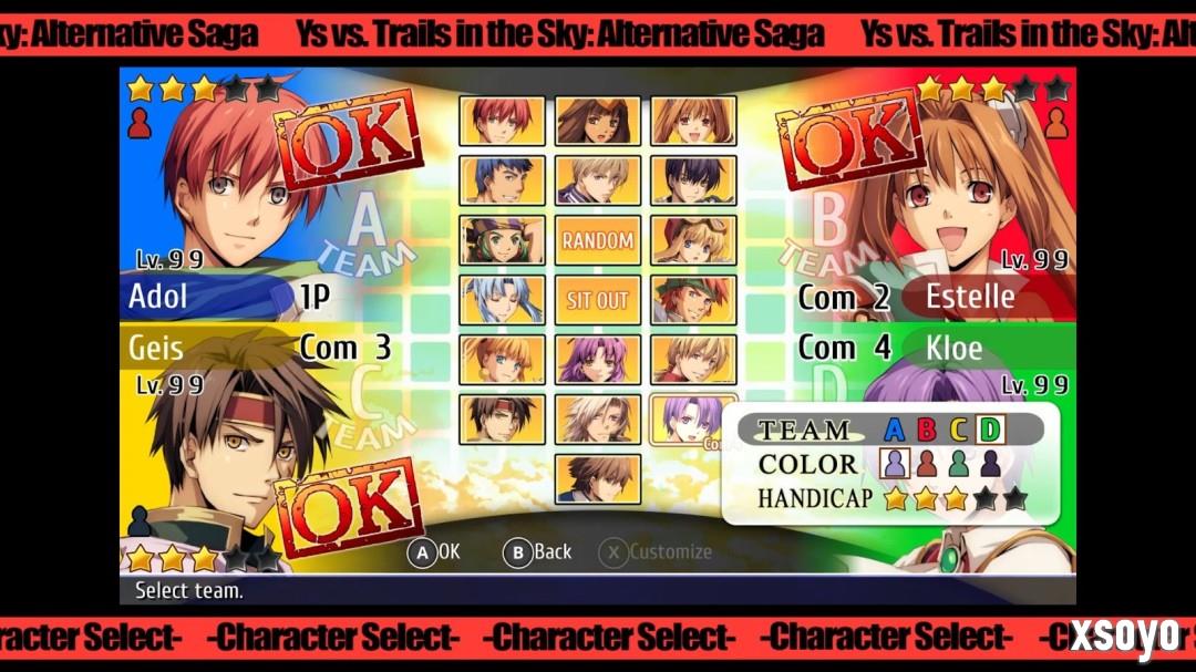格斗游戏《伊苏vs空之轨迹》最新PV公开！10月10日正式发售