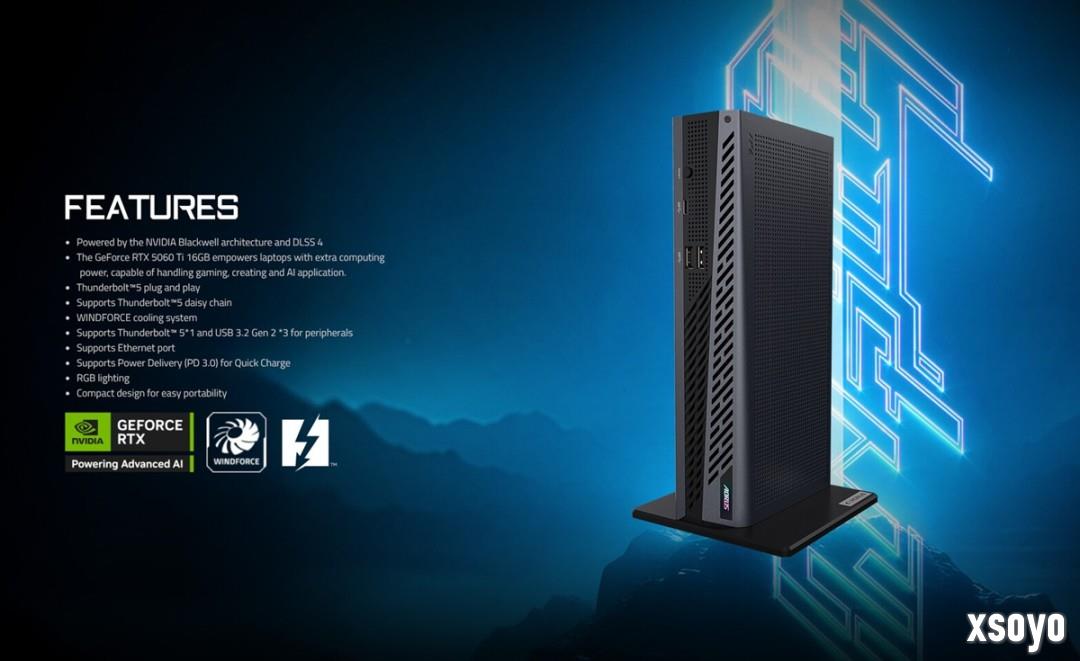 技嘉推出5060 Ti AI BOX显卡扩展坞 性能仅下降5%