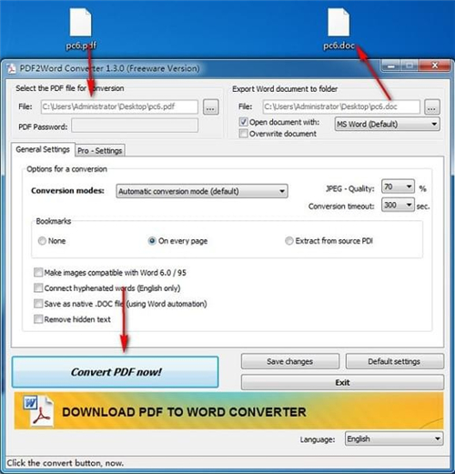 PDF2Word ConverterV1.3.0.164