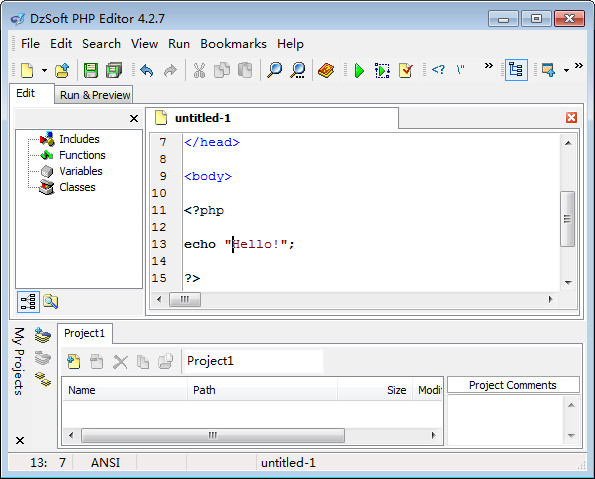 DzSoft PHP EditorV4.2.7.8