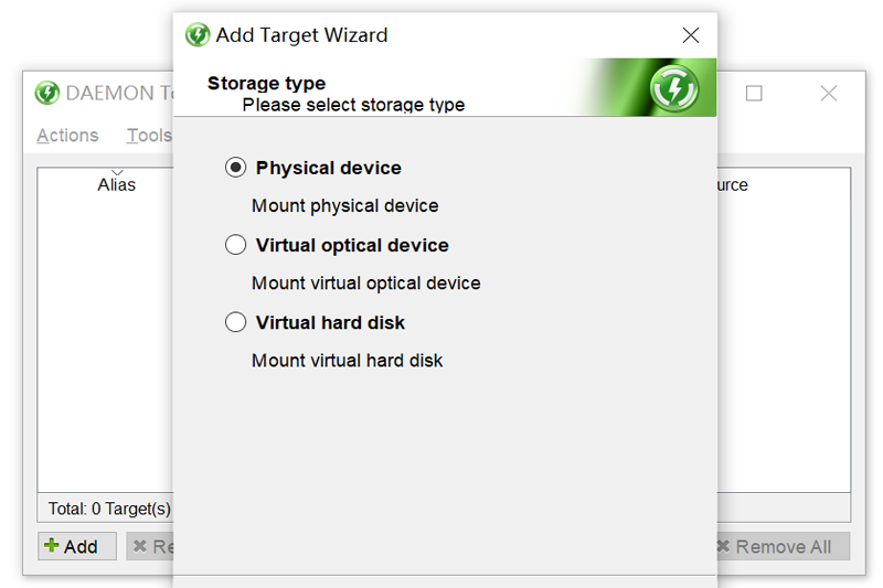 DAEMON Tools iSCSI TargetV2.1.0.0072