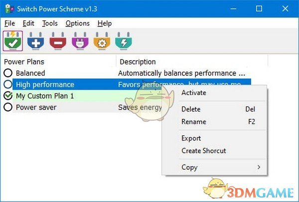 Switch Power Scheme(电源工具)v1.3