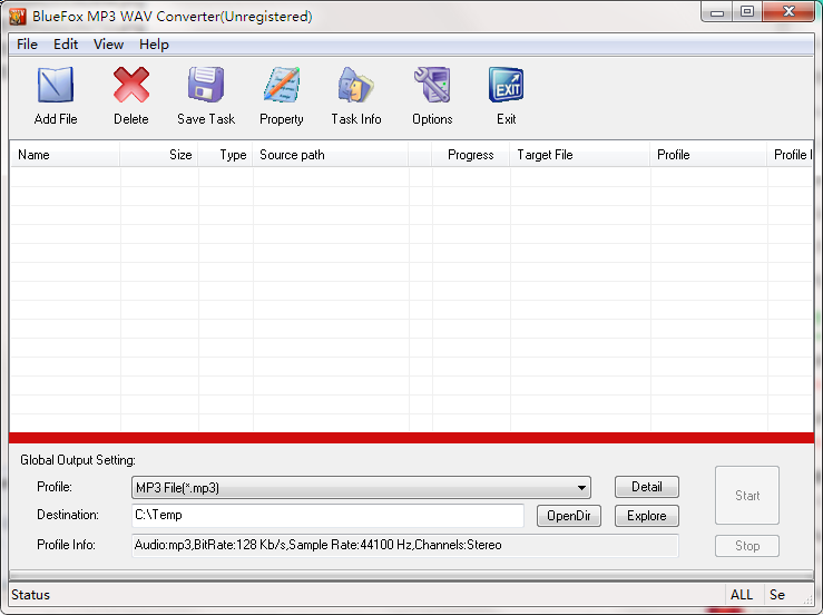 Bluefox MP3 WAV Converter3.01