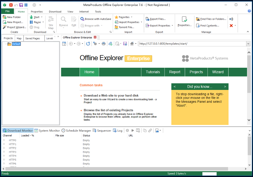 Offline Explorer EnterpriseV7.4.0.4594