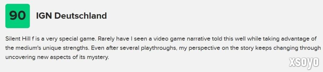  M站评分86！ 《寂静岭f》媒体评分解禁