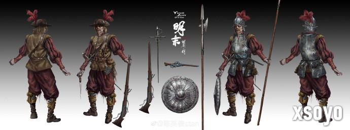 《明末：渊虚之羽》概念原画图公布！包含未登场角色