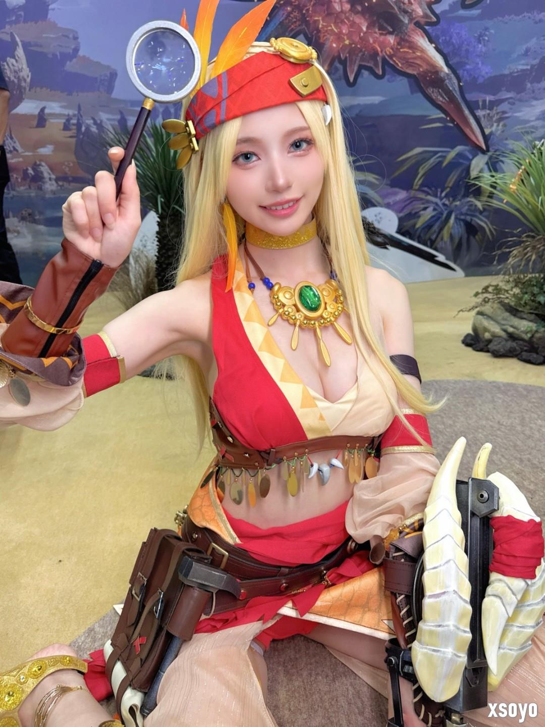 《怪物猎人：旅人》TGS展台cos一览 多位人气小姐姐