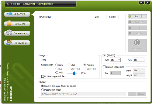 Opoosoft XPS To TIFF ConverterV5.9