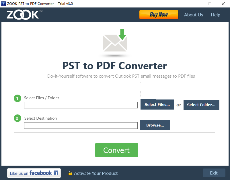 ZOOK PST to PDF ConverterV3.0
