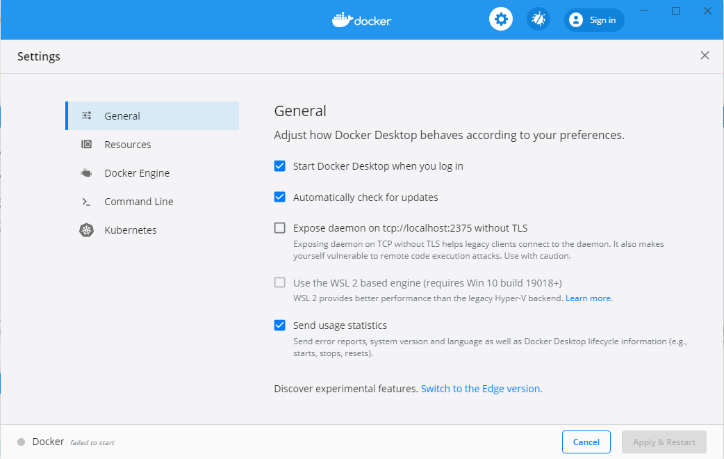 Docker Desktopwin32