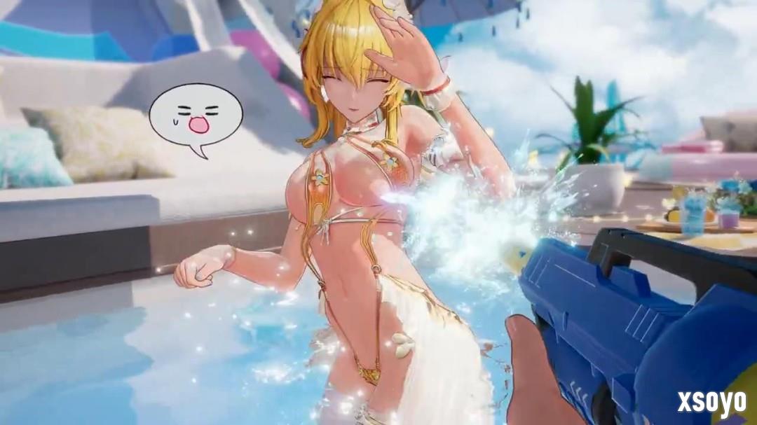 《尘白禁区》泳装嬉水场景 芬妮太性感了！