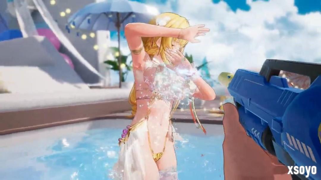 《尘白禁区》泳装嬉水场景 芬妮太性感了！