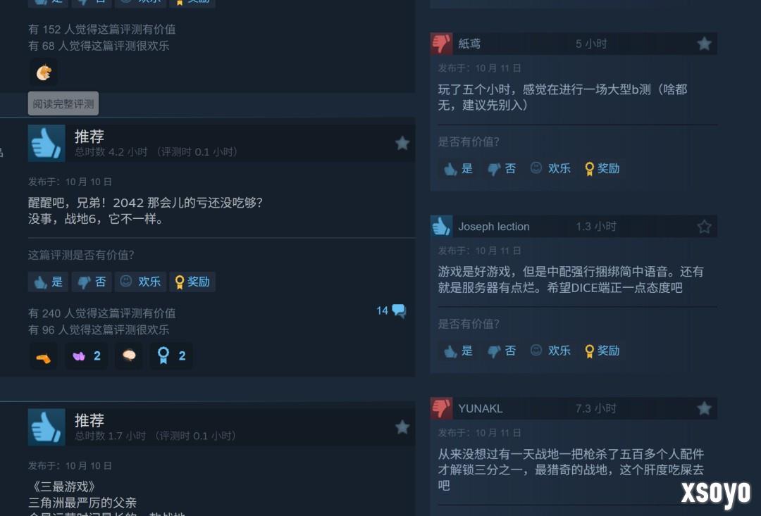 战地雄起了！《战地6》Steam在线峰值超74万人