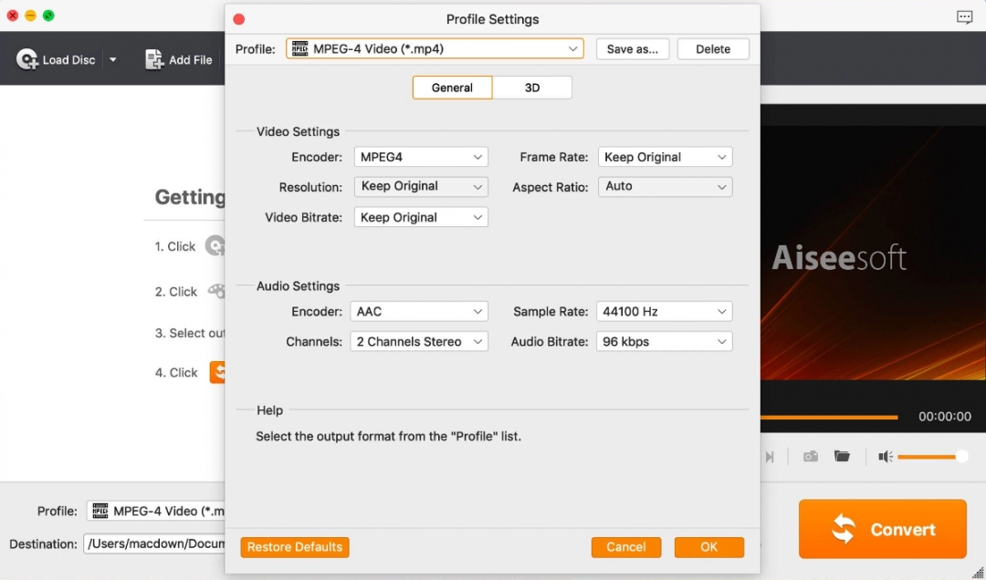 Aiseesoft Video Converter Mac版