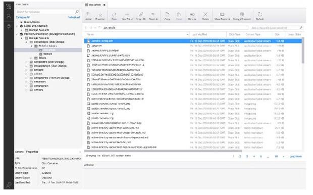 Azure Storage ExplorerV1.1.0