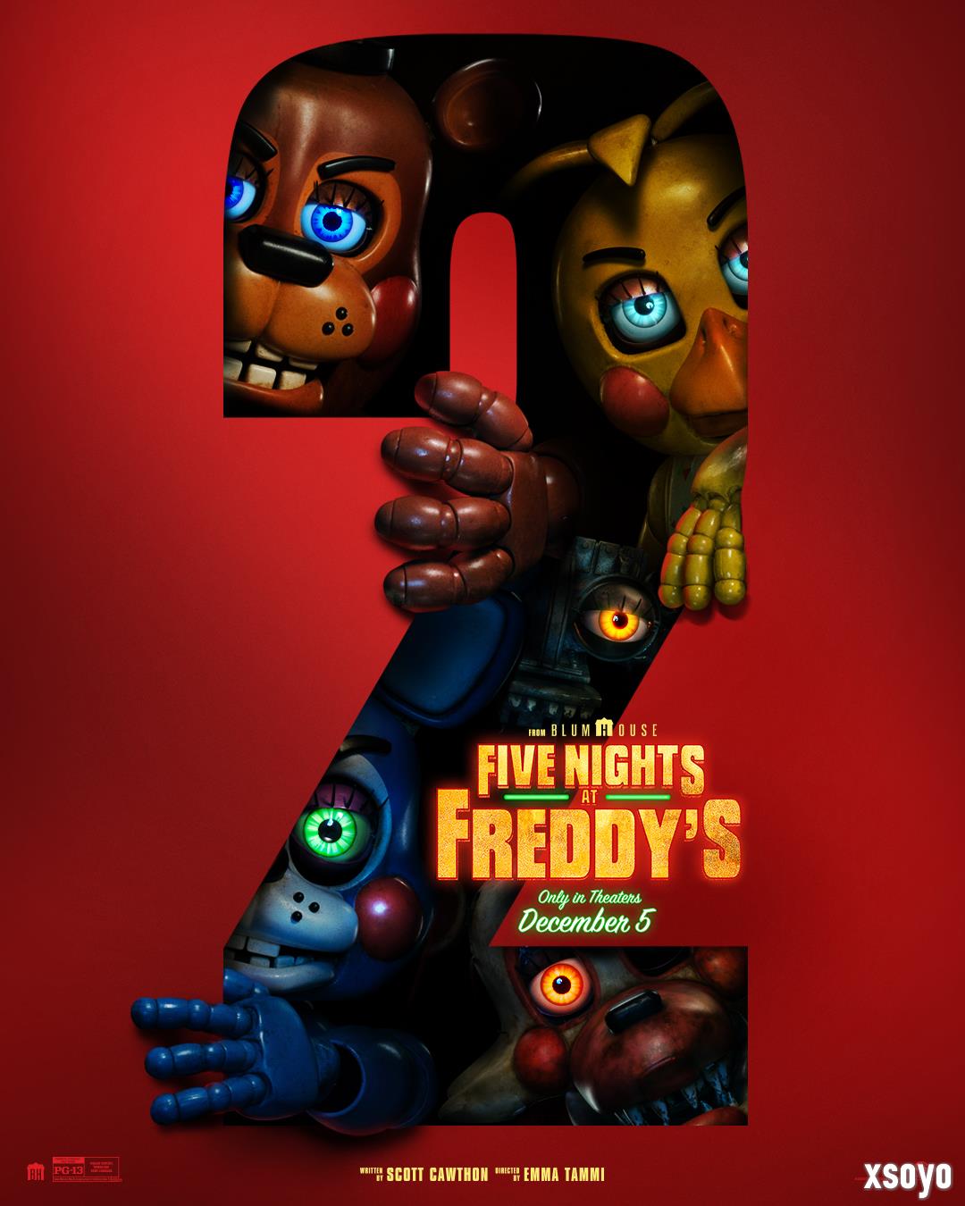 梅根·福克斯加盟《玩具熊的五夜后宫2》电影 新海报发布