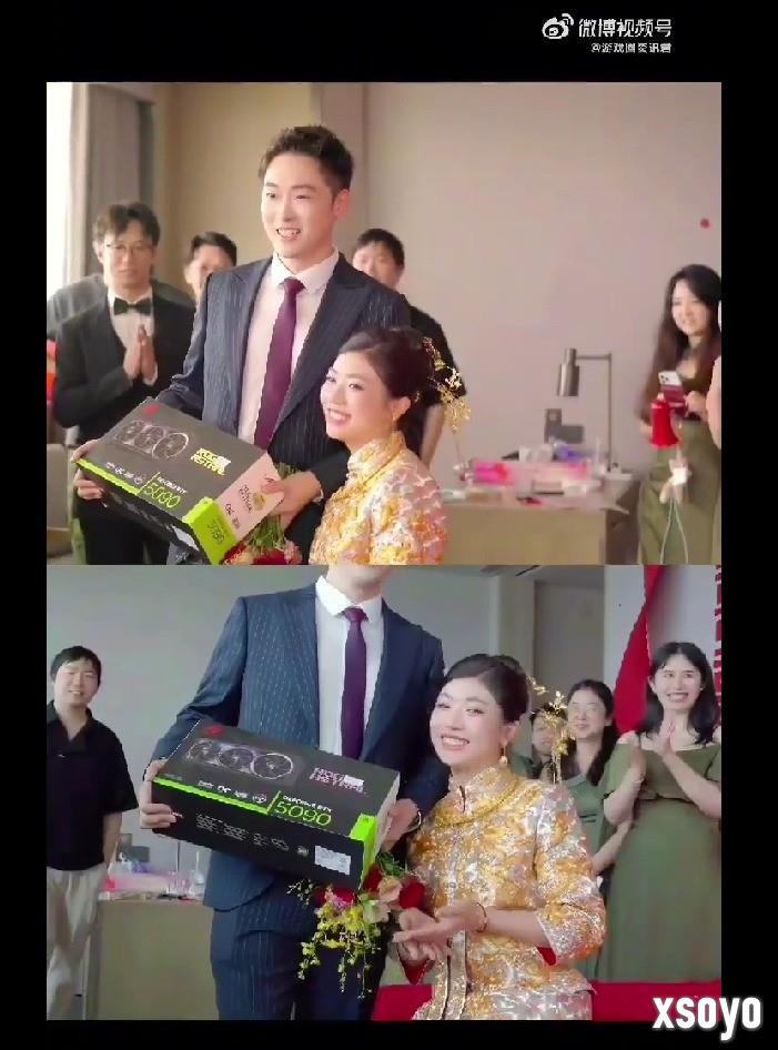 别人家媳妇！新娘送新郎RTX5090：老外羡慕不已