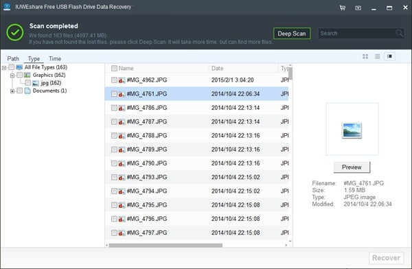 IUWEshare Free USB Flash Drive Data Recovery最新版
