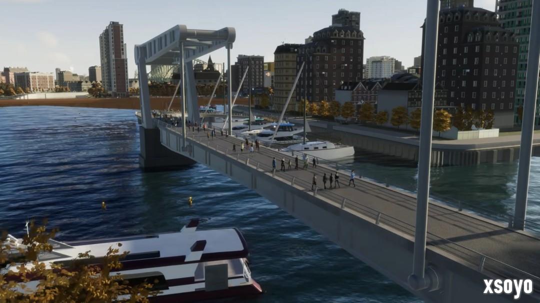 《城市：天际线2》将于10月30日推出“桥梁与港口”扩展包