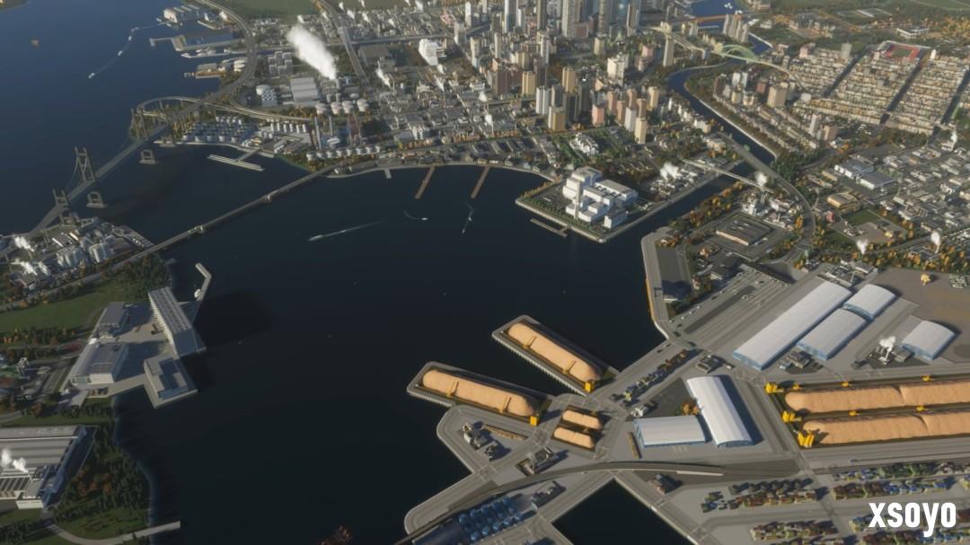 《城市：天际线2》将于10月30日推出“桥梁与港口”扩展包