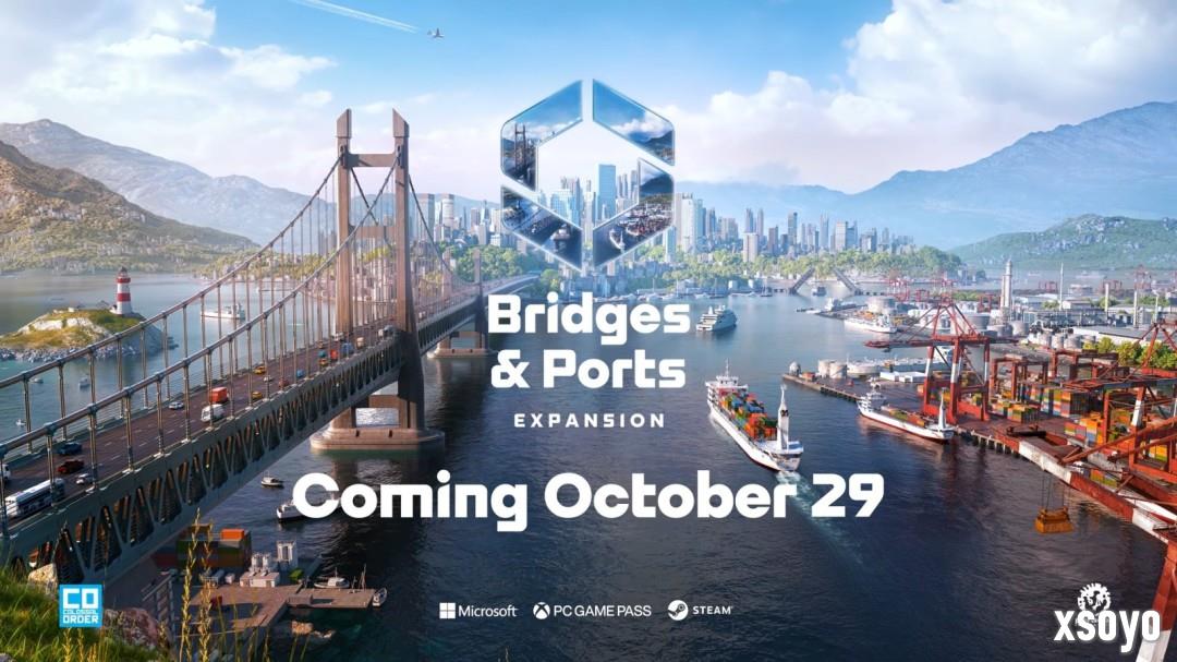 《城市：天际线2》将于10月30日推出“桥梁与港口”扩展包