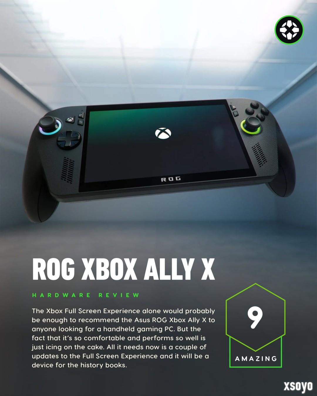 Xbox Ally X IGN 9分:当前最好的掌上游戏PC