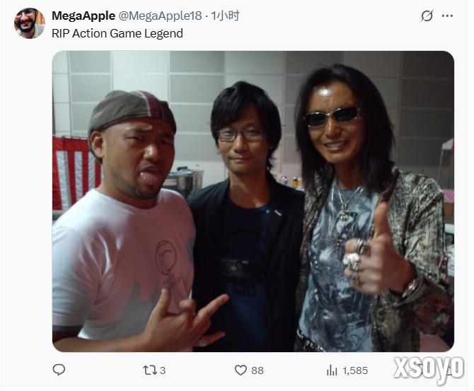 再见”硫酸脸“!《死或生》之父板垣伴信不幸去世 光荣特库摩和粉丝发文哀悼