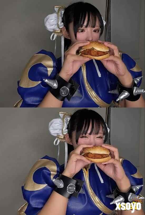 性感大腿美女COS春丽 麦当劳街霸联动产品