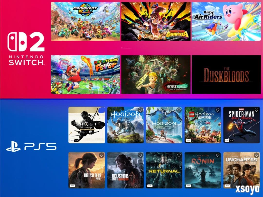 独占游戏数量竟超PS5？Switch2被曝已有22款独占作