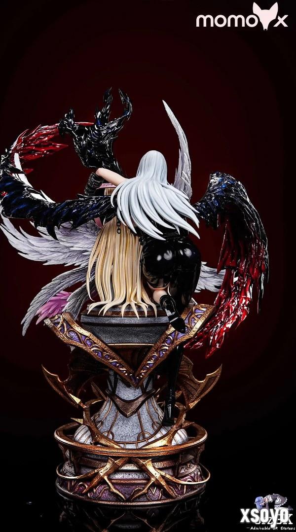 《数码宝贝》天女兽与妖女兽雕像 身材都很出色