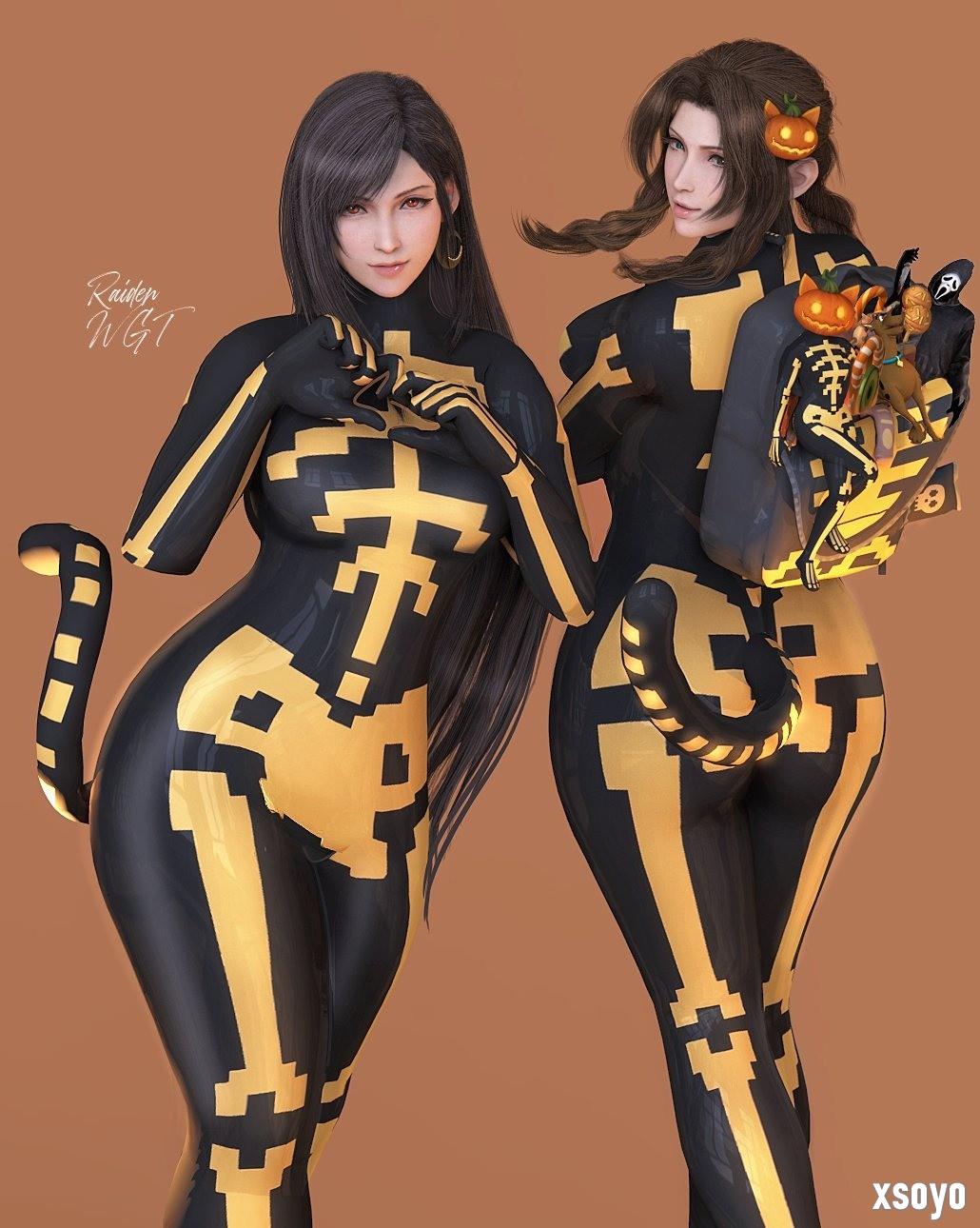 《最终幻想7》蒂法新3D美图：穿上新服装 身材更出色
