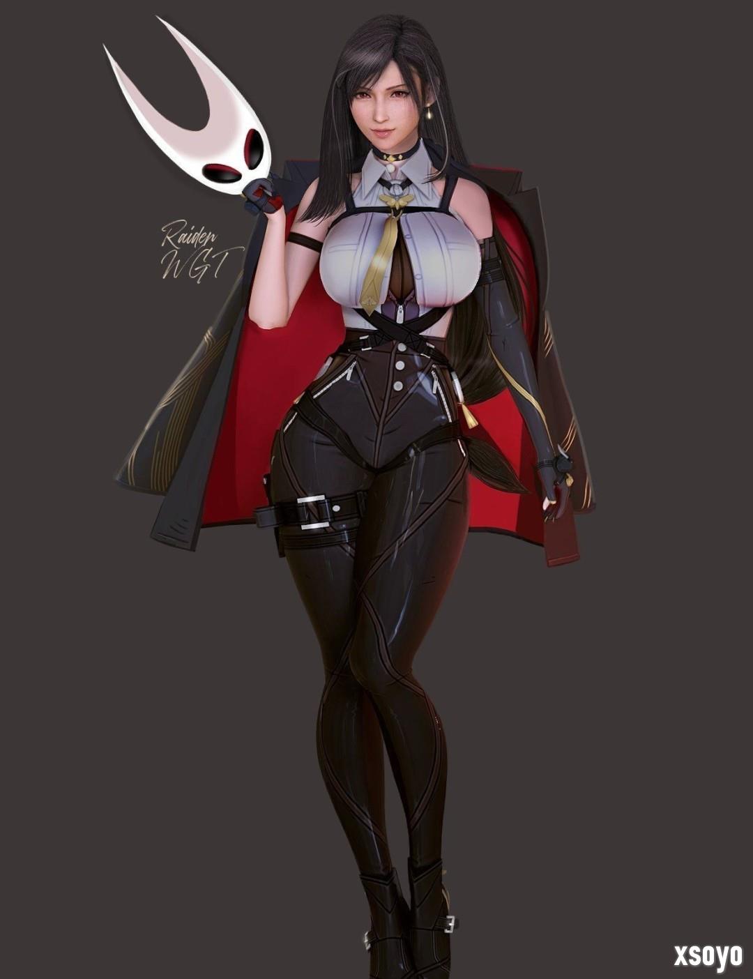 《最终幻想7》蒂法新3D美图：穿上新服装 身材更出色
