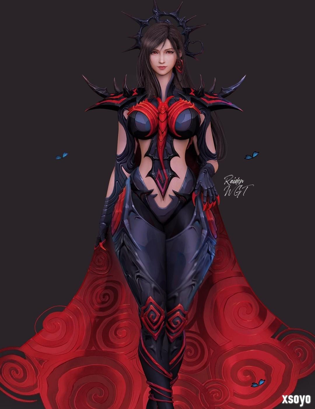 《最终幻想7》蒂法新3D美图:穿上新服装 身材更出色